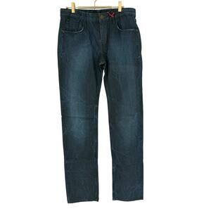 Robert Graham Jeans Men's DERMOTT SLIM Indigo Stone Washed Lightning Print